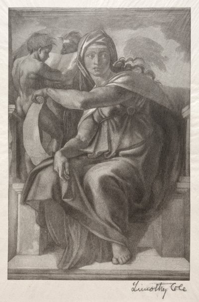 Eski İtalyan Ustalar: Delphian Sibyl, 1890. by Timothy Cole