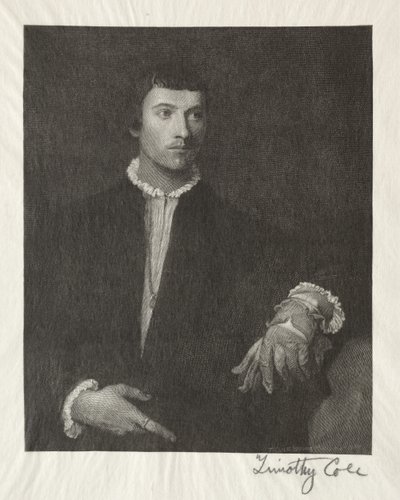Eski İtalyan Ustalar: Eldivenli Adam, 1887. by Timothy Cole