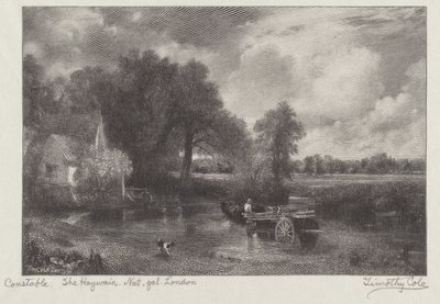Haywain by Timothy Cole after John Constable