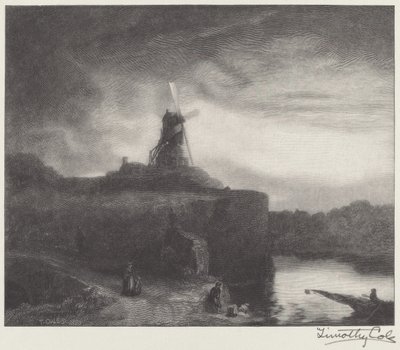 Değirmen by Timothy Cole after Rembrandt van Rijn