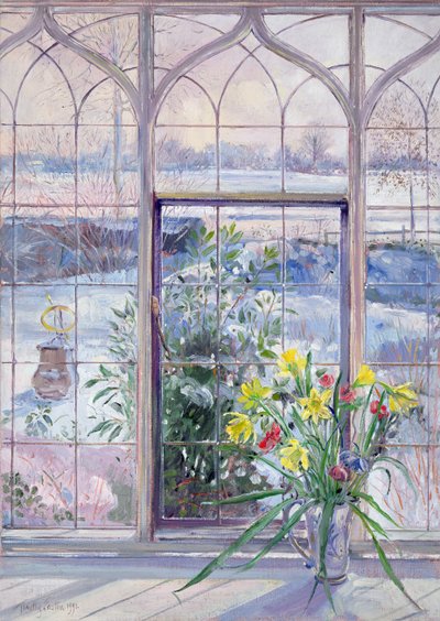 Karda Nergis ve Güneş Saati by Timothy Easton