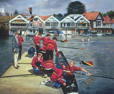 Towards the Boathouses, Henley, 1997  by Timothy Easton