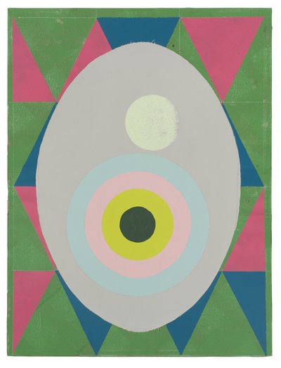 Egg is the Answer, 2023 (tuval üzerine lateks, kolaj ve emaye) by Timothy Gierschick II