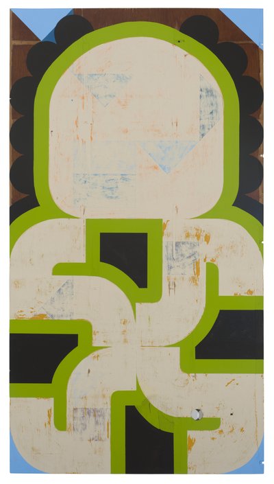 Sap Runner, 2019 (buluntu panel üzerine lateks) by Timothy Gierschick II