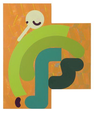 The Seed, 2021 (buluntu panel üzerine lateks ve ename) by Timothy Gierschick II