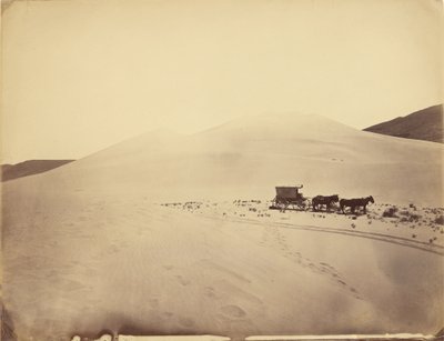 Lavabo Carson, Nevada yakınlarındaki Çöl Kum Tepeleri by Timothy H. OSullivan