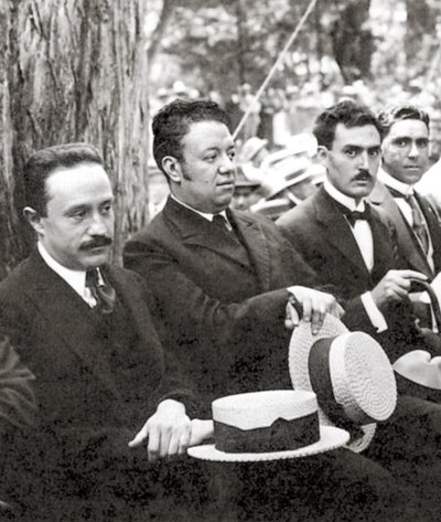 Jose Vasconcelos ve Diego Rivera, Mexico City, Chapultepec Park