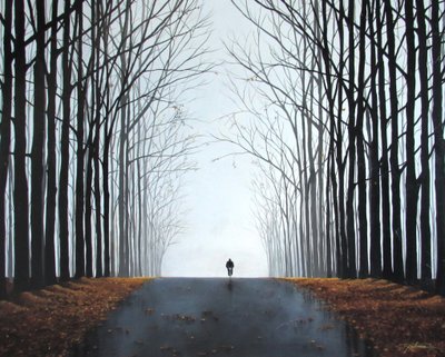 Sabah Bisikleti (tuval üzerine akrilik), 2016 by Tina Palmer