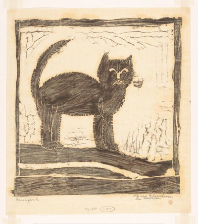 Kuyruğu yukarı olan kedi by Tip van Schoonhoven