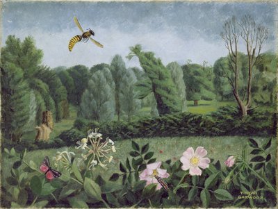 Yaban Arısı ve Yaban Gülü by Tirzah Ravilious