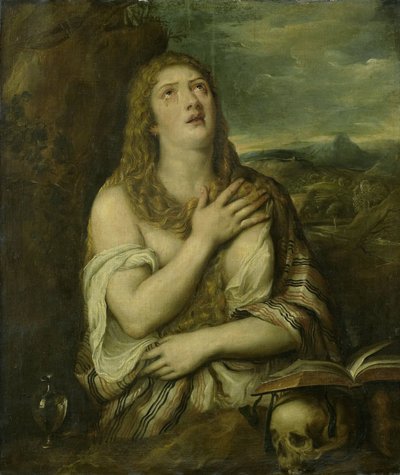 Tövbekar Mary Magdalene by Titiaan (copy after)