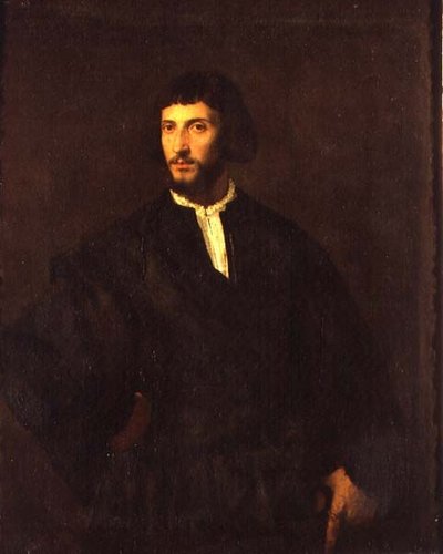 Bir Adamın Portresi (tuval üzerine yağlı boya) by Titian (c.1488 1576)