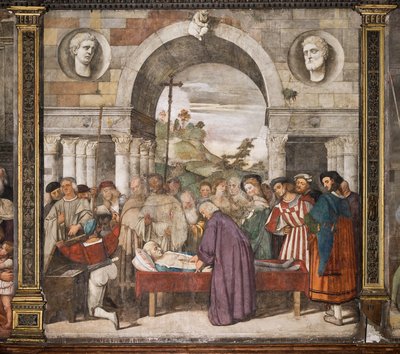 Tabuttaki cimrinin kalbi, kuzey duvarı, Aziz Okulu, Aziz Anthony Bazilikası (Aziz Bazilikası), Padua, İtalya by Titian (c.1488 1576)