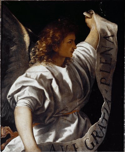 Poliptik Averoldi: Meleği Duyurmak by Titian (c.1488 1576)