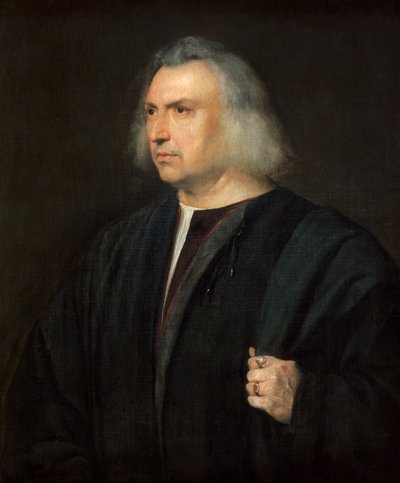 İnsan Portresi (veya Parma'dan doktor Gian Giacomo Bartolotti) by Titian (c.1488 1576)