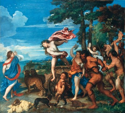 Bacchus ve Ariadne, 1523-1525 by Tiziano Vecelli