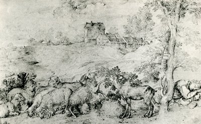 Koyun Sürüsü ile Manzara, c1520, 1937 by Tiziano Vecelli