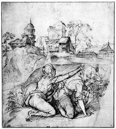 İki Gençle Manzara, c1510, 1937 by Tiziano Vecelli