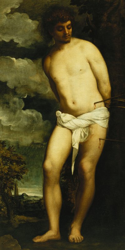 Aziz Sebastian, by Tiziano Vecelli