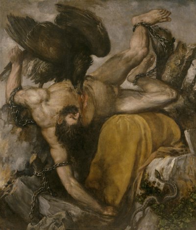 Tityos, 1548-1549 by Tiziano Vecelli