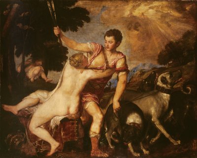 Venüs ve Adonis, 1555 by Tiziano Vecelli