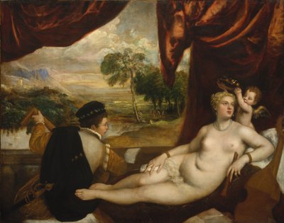Venüs ve Ud Oyuncusu, c.1565-70 by Tiziano Vecelli