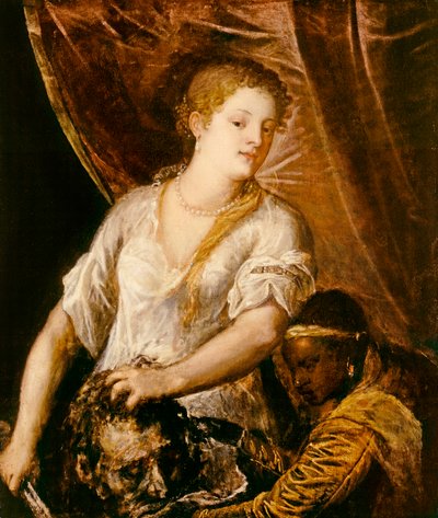 Holofernes Başkanı ile Judith, c.1570 by Tiziano Vecelli