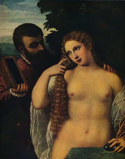 Alegori Alfonso dEste ve Laura Dianti, 16. yüzyıl by Tiziano Vecelli