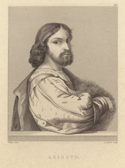 Ludovico Ariosto - İtalyan şair (1474 1533) by Tiziano Vecelli