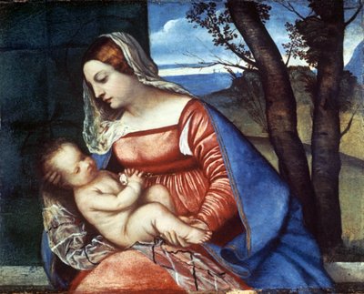 Madonna ve Çocuk, c1510 by Tiziano Vecelli