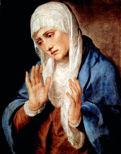 Mater Dolorosa, 1554. by Tiziano Vecelli