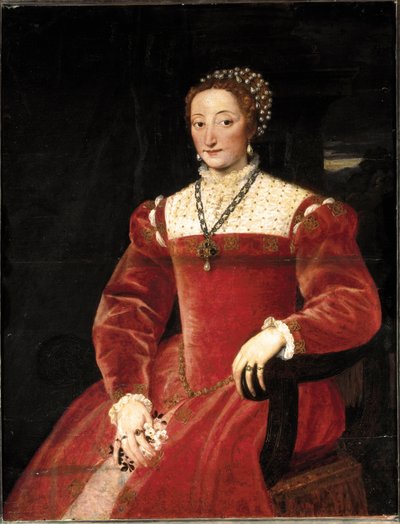 Giulia'nın Portresi, Varano Della Rovere by Tiziano Vecelli
