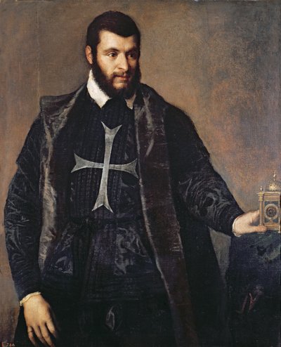Malta Nişanı Şövalyesinin Portresi by Tiziano Vecelli