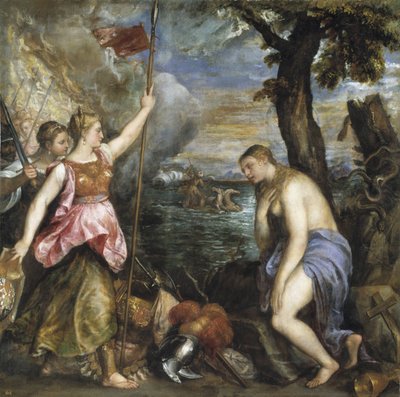 İspanya tarafından kurtarılan din by Tiziano Vecelli