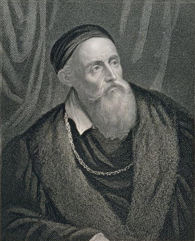 Kendi Portresi, William Holl (1807-71) pub tarafından oyulmuş. tarafından William Mackenzie by Tiziano Vecelli