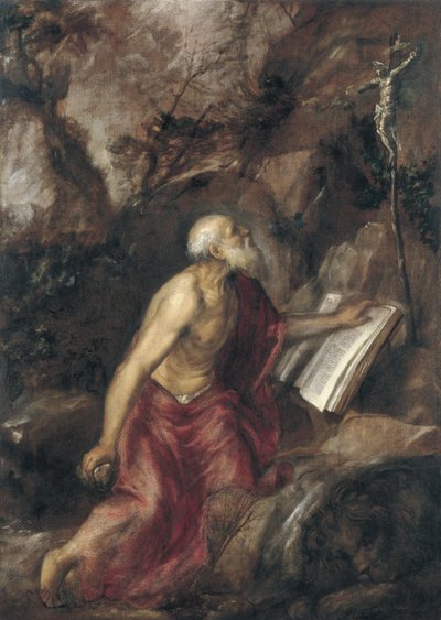 Tövbekar Aziz Jerome by Tiziano Vecelli