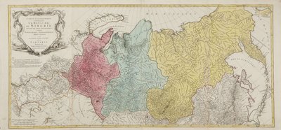 Rus İmparatorluğu Haritası by Tobias Conrad Lotter