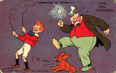 Diabolo Mizahları (renkli taş baskı) by Tom Browne