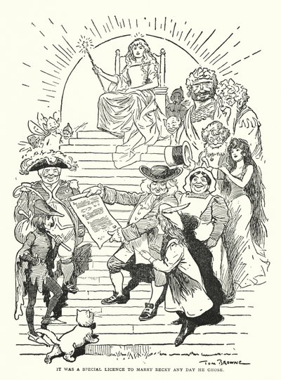 Becky ile istediği gün evlenmek özel bir izindi (litho) by Tom Browne