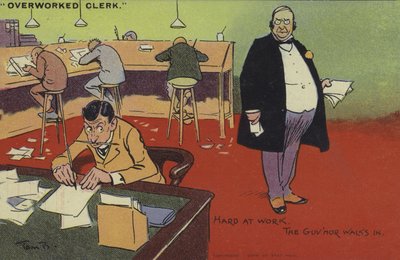 Çok Çalışan Katip, Çok Çalışıyor, Vali İçeri Giriyor by Tom Browne