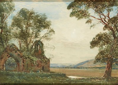 Eski Şapel, Gowrie Carse (suluboya) by Tom Scott