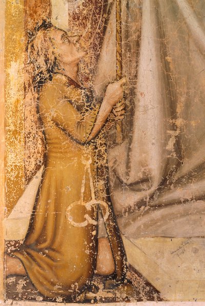 Bağışçıların tasviri, St Romuald'dan detay, Tommaso da Modena (1326-1379), fresk, San Nicolo Kilisesi, Treviso by Tomaso da (late 15th century) Modena