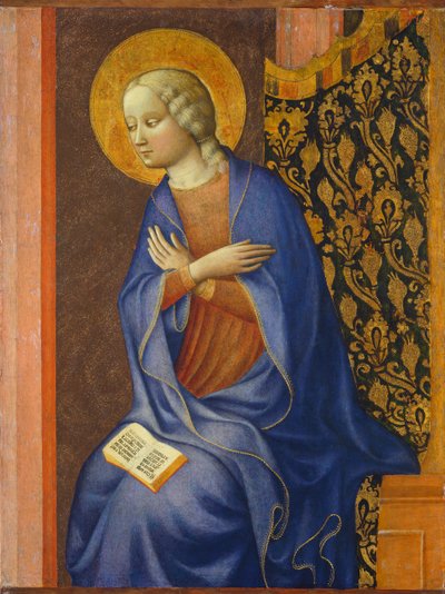 Bakire Müjde, c. 1430 (panelde sıcaklık) by Tommaso Masolino da Panicale