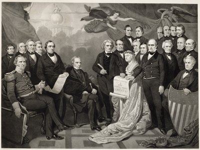Union, 1852 (dokuma kağıt üzerine gravür) by Tompkins Harrison after Matteson