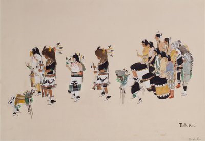 Buffalo Dance Chorus, c.1930-39 (gemide tempo) by Tonita Peña
