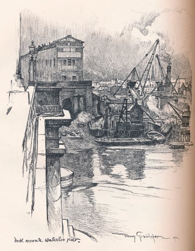 Waterloo İskelesi Karşısı Rıhtım, c1902 by Tony Grubhofer