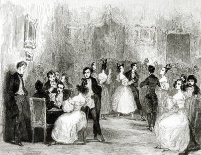 An Evening at the House of Charles Nodier (1780-1844) 1831   by Tony Johannot