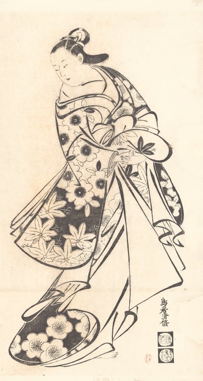 Nezaketçi, ca. 1712., yaklaşık 1712. by Torii Kiyomasu I