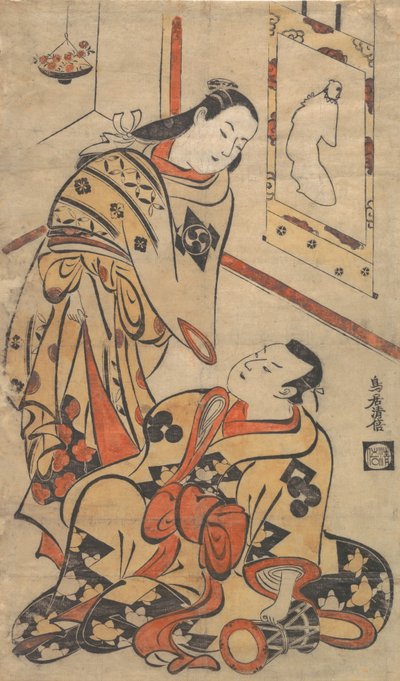 Kabuki a c ve rs Nakamura Gentaro Önerisi d Ikushima Shingoro, değil mi? 1710. , sivrisinek. 1710. by Torii Kiyomasu I