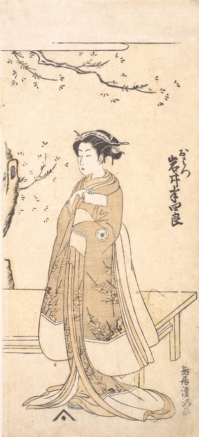 Teforth Imai versiyonu Beyaz üye Tejieo İlk üye, Sakai Chronicle, 2 dm. .. .. , 2d Kapı th, 1771. by Torii Kiyomitsu